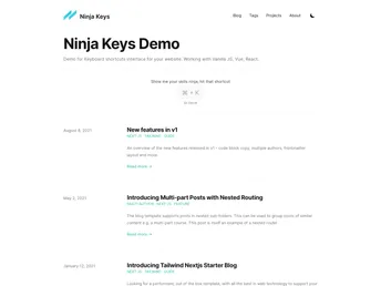 Ninja Keys screenshot